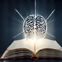 Icona che rappresenta l'educazione, come un libro aperto o un cervello con ingranaggi.