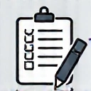 Icona di un modulo con una penna